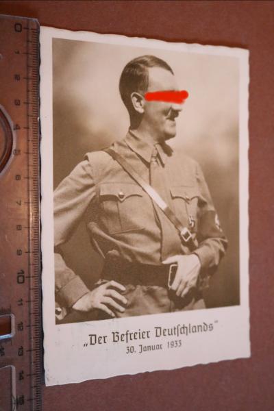 Postkarte - Portrait Adolf Hitler - Der Befreier Deutschlands   30. Januar 1933